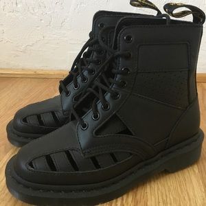 Black Cut out Dr Martens